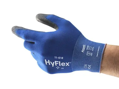 HyFlex 288621 11-618 Polyurethane Palm Coated Gloves