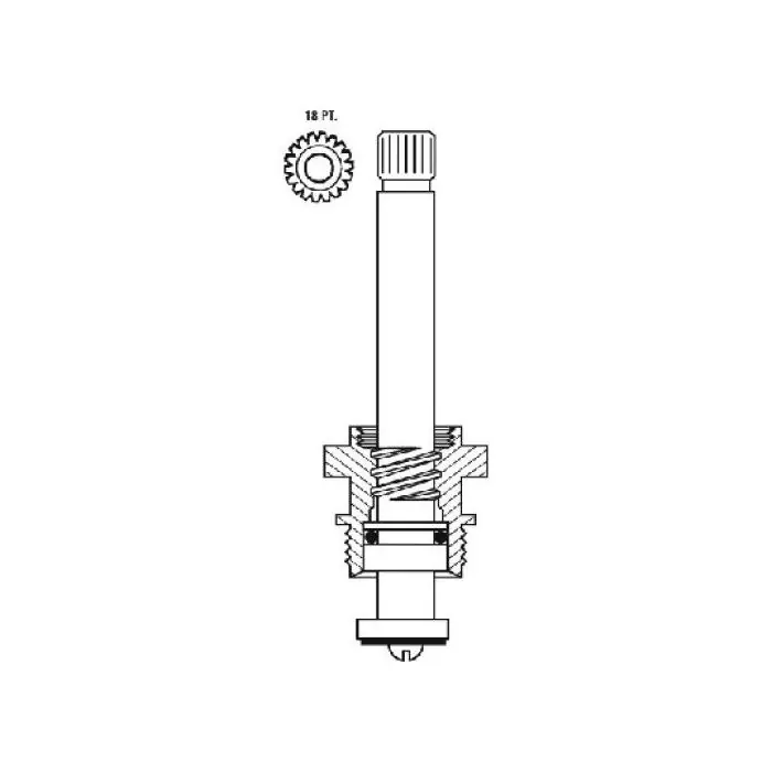 The Faucet Doctor 15706FD Brass Stem 3 inch For Union Tub & Shower
