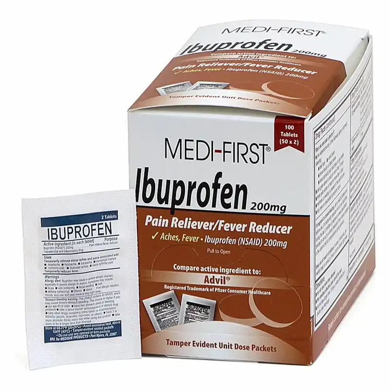 MEDI-FIRST 80833 Ibuprofen Pain Reliever BX