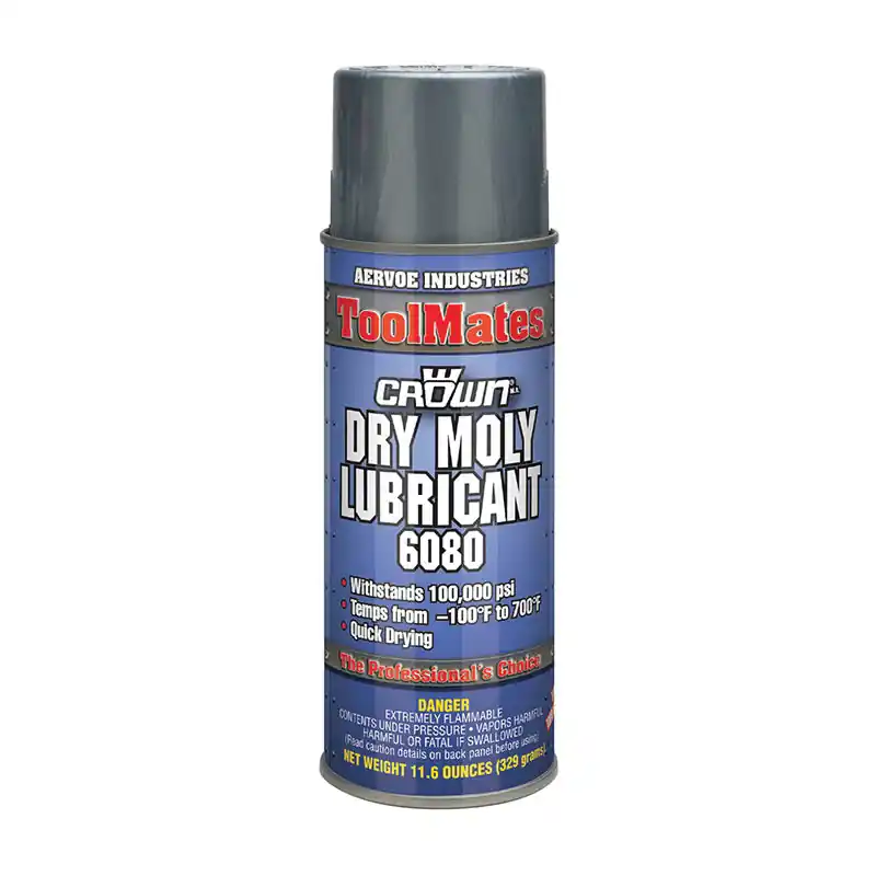 Aervoe 6080 Crown Dry Moly Lubricant 16oz Aerosol