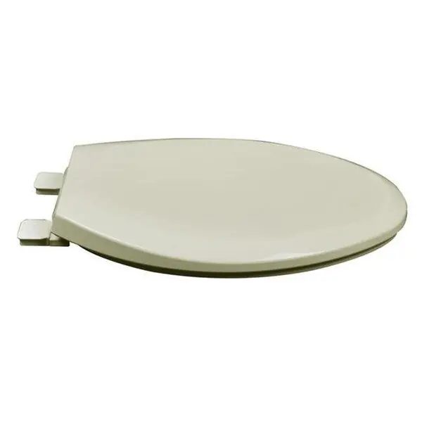 BathDecor 2F1E8-01 Toilet Seat with Cover, Elongated, Closed Front, Slow Close, Bone, Plastic, 19 inch