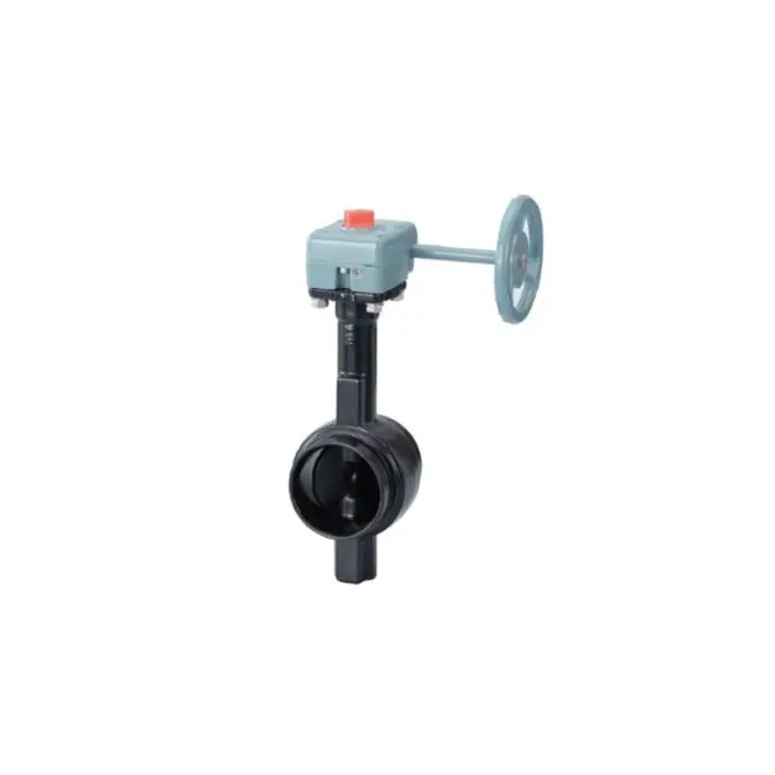 Kitz 4244G-800 8 Grooved Nylon Coated Ductile Iron EPDM Coated Disc Gear Butterfly Valve