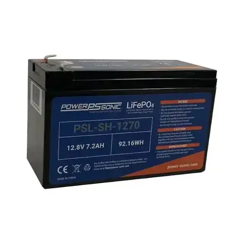 Power Sonic PSL-SH-1270 PSL-SH Series 12.8V 7.2Ah Battery