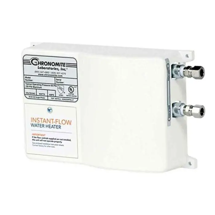 Chronomite SR-20L208V Tankless Electric Water Heater Point-of-Use 4160 watts
