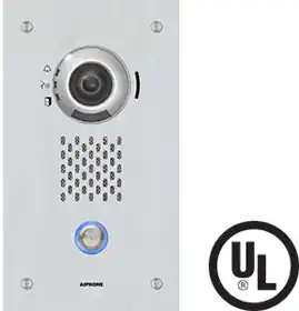 Aiphone IX-DVF SIP Compatible Flush Mounted IP Video Door Station, Vandal Resistant Stainless-Steel Faceplate