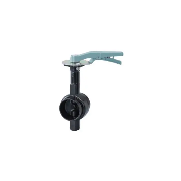 Kitz 4244L-600 6 Grooved Nylon Coated Ductile Iron EPDM Coated Disc Lever Butterfly Valve Lead Free