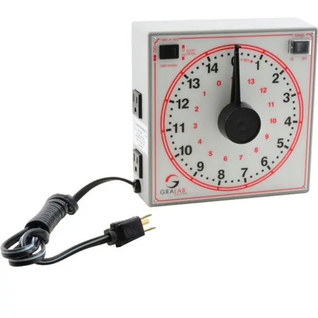 Gralab Timer 15 Min With 2 Accessory Outlets GRA1511042 for Mavrik