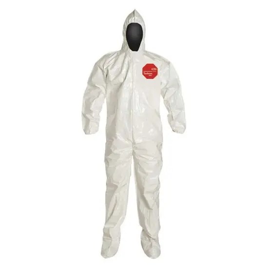 DuPont D14136297 Tychem 4000 Coverall Attached Hood and Sock 2X-Large