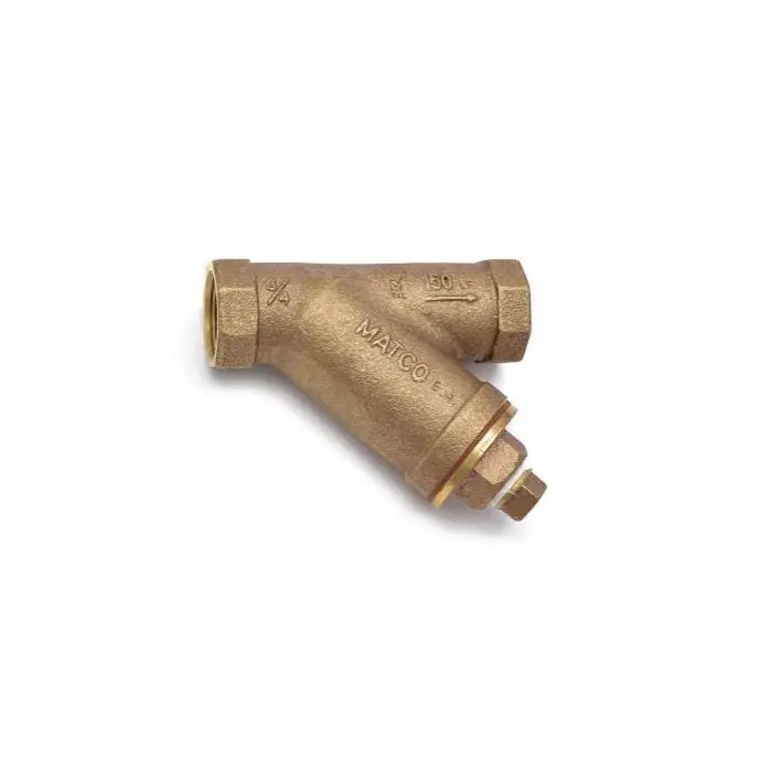 Matco V 145T04LF 3/4 Threaded Y-Strainer, Cast Bronze, with Plug Lead-Free