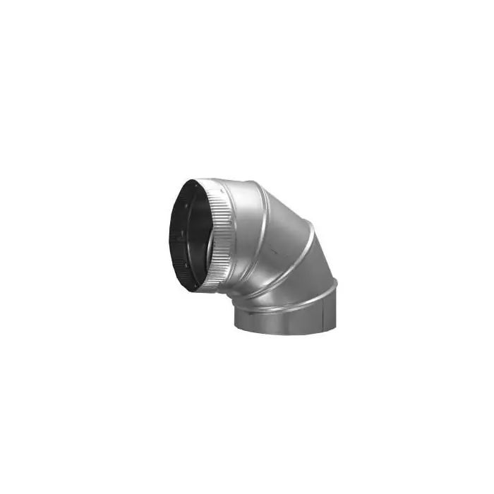 Cody CODY12520 125 20 Single Wall Duct 90 Adj Elbow 30Ga
