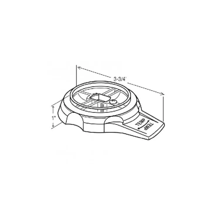 The Faucet Doctor 42907FD Clear Acrylic Volume Control Faucet Handle 1 inch x 3-3/4 inch For Mixet
