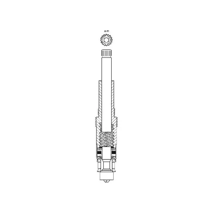 The Faucet Doctor 10333FD Short Diverter Stem 4-15/16 inch For American Standard Colony