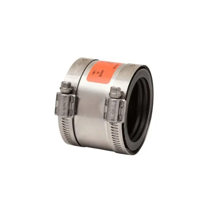 Mission Rubber 802124 BAND-SEAL Specialty 1 1/2 Tubular Pipe To 2 Cast Iron, Plastic Or Steel Pipe Coupling
