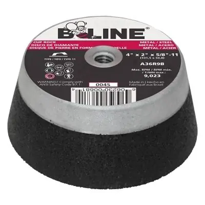 B-Line Abrasives 903-006S Cup Wheel 6 in Diameter 5/8 in-11 Arbor Replacement MPN