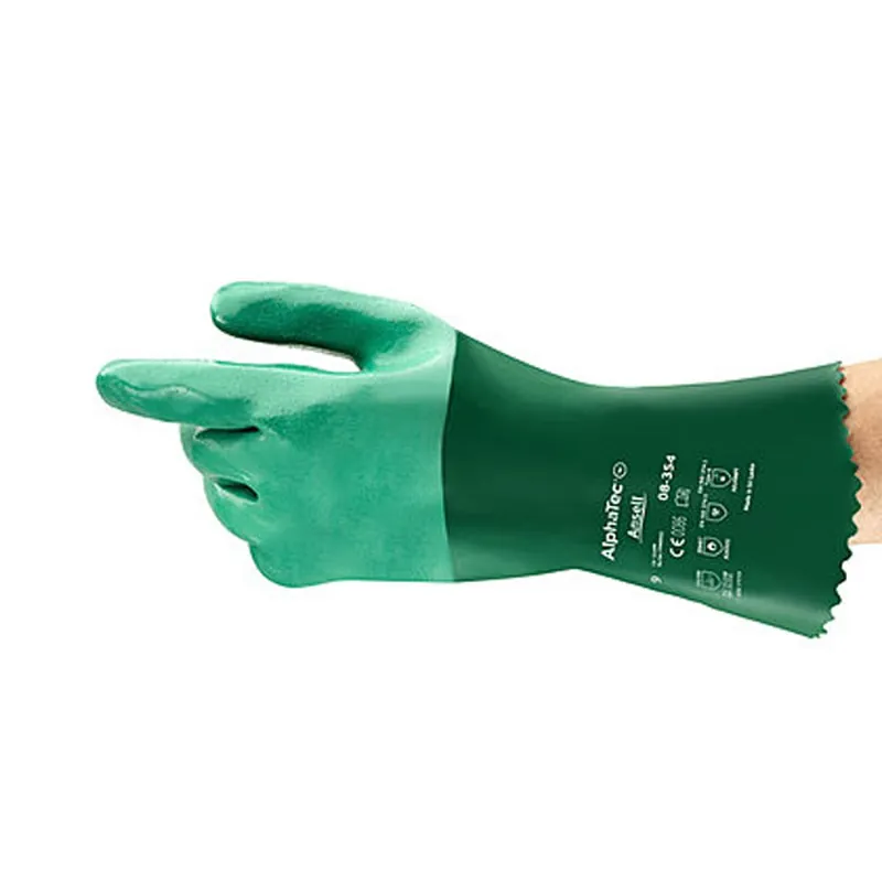 Ansell 212517 AlphaTec 08-354 Neoprene Dipped Gloves Size 10