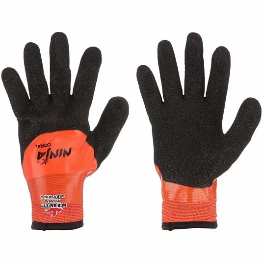 MCR Safety N9695L Ninja Coral N9695 Insulating L Bi-Polymer Nitrile PVC