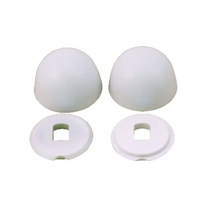 The Faucet Doctor 95401FD White Toilet Bolt Caps