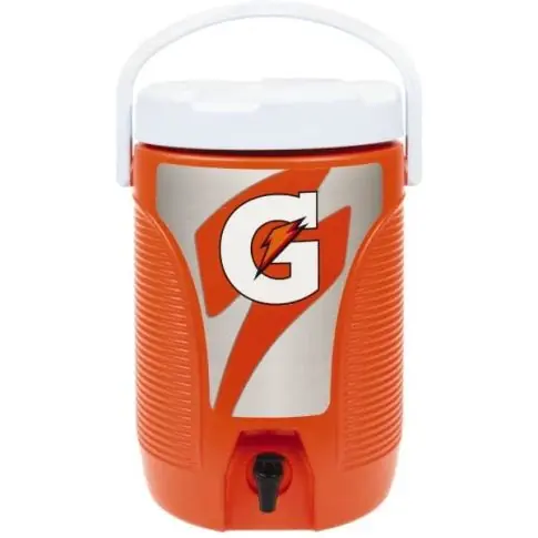 Gatorade 50429SM-23 Beverage Cooler 3 gal Orange/White