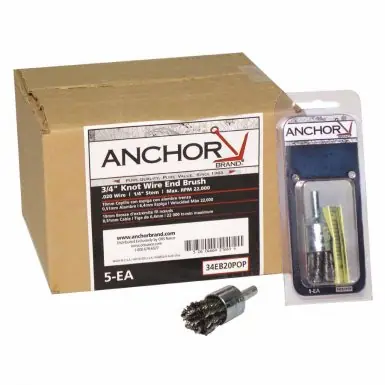 Anchor Brand 102-34EB20POP Knot Wire End Brush 3/4 Inch