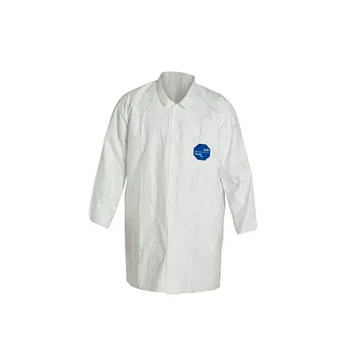 DuPont D13397771 Tyvek 400 Two Pocket Lab Coat Large