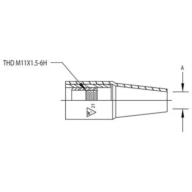 Tweco 12401156 Weldskill Nozzle 5/8 in