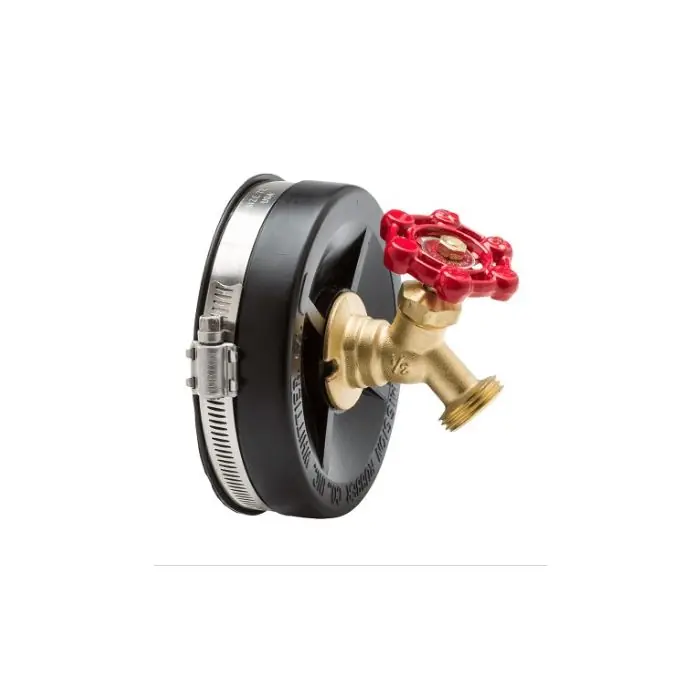Mission Rubber 702514 Rubber End Cap with Hose Bibb
