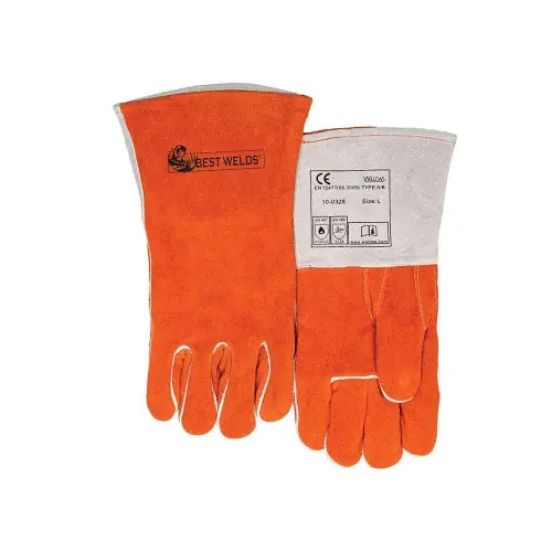 Best Welds 902-500GC COMFOflex Premium Leather Welding Gloves Large 4 in