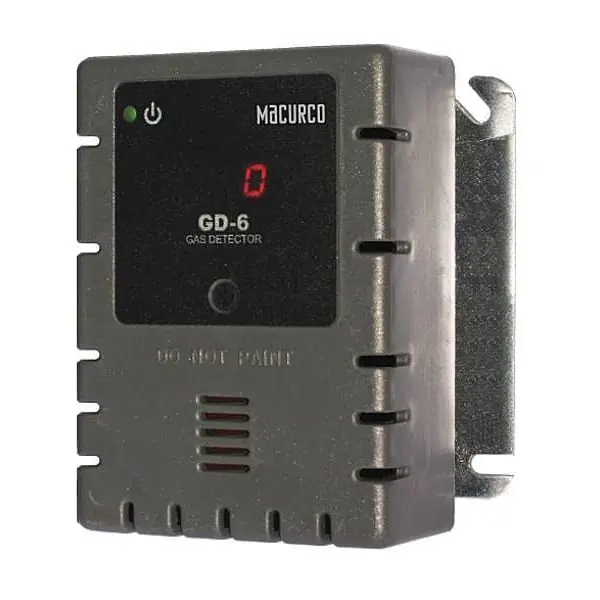 Macurco GD-6 Series Combustible Gas Fixed Gas Detector, Propane (LP) Methane (NG) Hydrogen (H2)