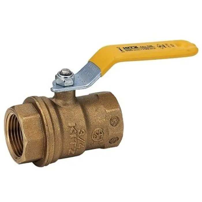 Kitz 58-014 Brass Ball Valve 1/4 inch i.d. (FNPT X FNPT)