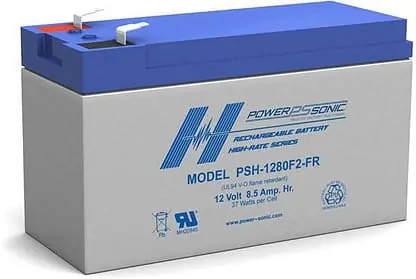 Power Sonic PSH-1280FR PSH Series 12V 8.5Ah High-Rate Flame Retardant Rechargeable SLA Battery
