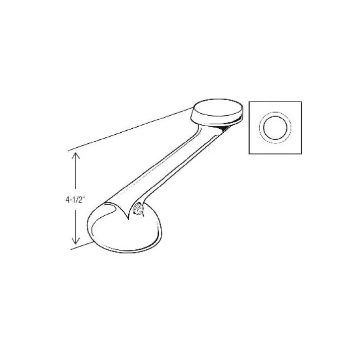 The Faucet Doctor 41102FD Metal Faucet Handle 4-1/2 inch For Delta Lavatory and Tub & Shower