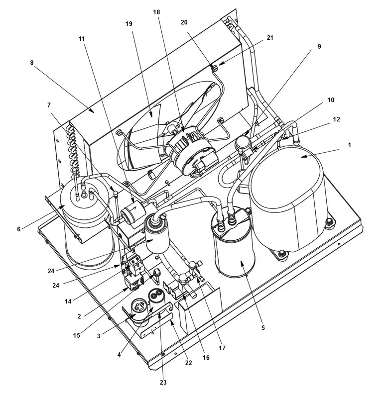 Air Condenser N21717565 18.00 X 24 8851453 for Manitowoc