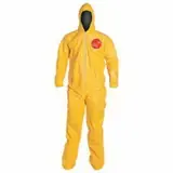 DUPONT D13479600 Tychem 2000 Coveralls Yellow Large