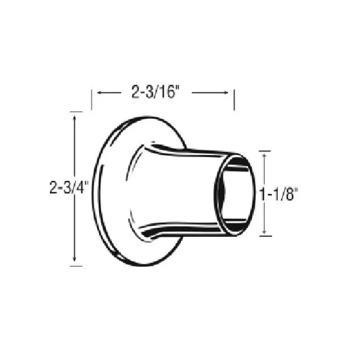 The Faucet Doctor 51501FD Escutcheon 2-3/4 inch x 2-3/16 inch x 1-1/8 inch For Price Pfister Tub & Shower