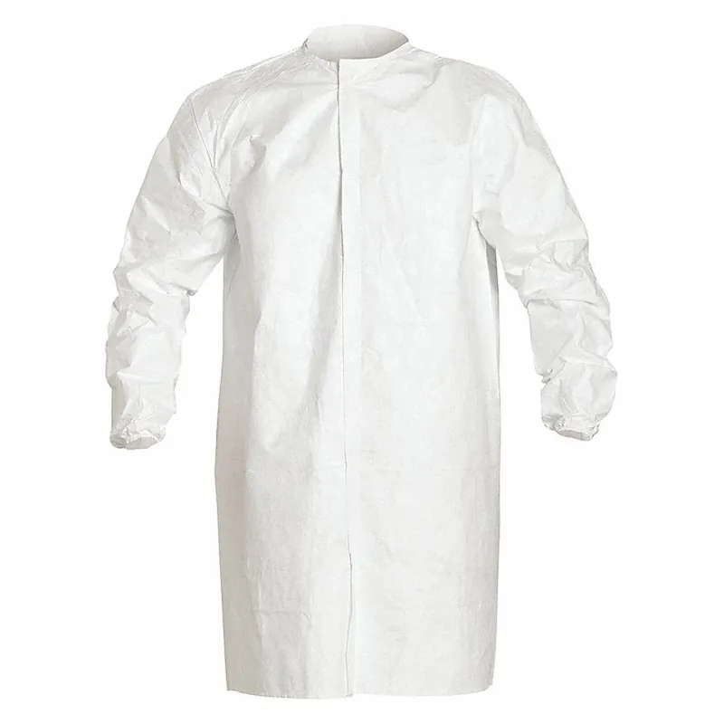 DuPont IC270BWH2X00300 Tyvek IsoClean Frock with Snap Front 2X-Large