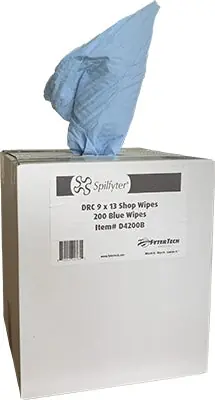 Spilfyter D4200B DRC Wipers 13 in Blue 200 Wipes per Roll