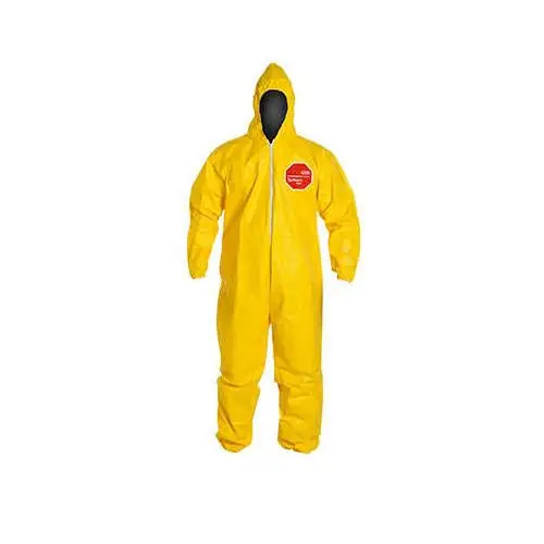 DuPont D13396888 QC127SYL4X001200 Standard 4XL Yellow 10 mil Tychem 2000