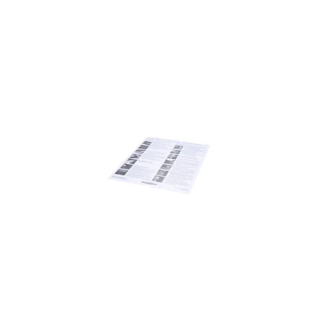 POSTER DAILY CLEANING I5 OR DOC-1051 for Turbochef DOC-1051