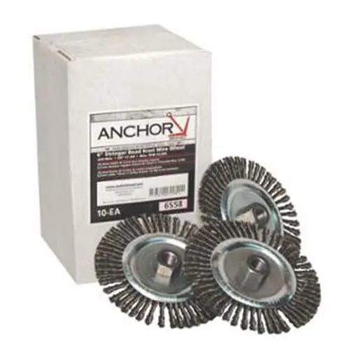 Anchor Brand 102-6S58 Stringer Bead Wheel Brush 6 in