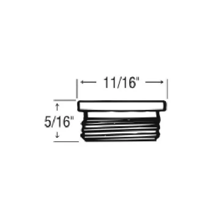 The Faucet Doctor 30068LFFD Bibb Seat 5/8 inch x 18T For Union Brass