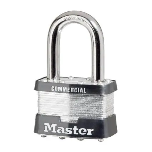 Master Lock 5KALF-3779 No. 5 Laminated Steel Padlock 3/8 In Dia x 15/16 In W x 1-1/2 In H Keyed Alike