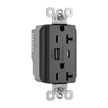 Legrand PTTR20ACUSBBK P&S PTTR20ACUSBBK PLUGTAIL 20A HYBR