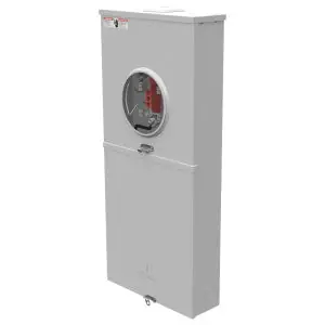 Milbank U5168-XL-100-BL-NE Meter Socket 200A 240V ac 1-Phase Ringless 4 Jaws 6 AWG to 350 kcmil Surface-Mount 3-Wire