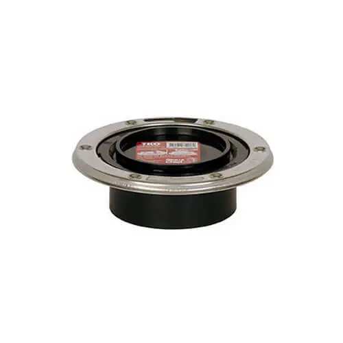 Sioux Chief 886-4ATMSPK ABS TKO Total Knockout Closet Flange With Stainless Steel Swivel Ring 4 Spigot Flush to Floor * CLEARANCE *