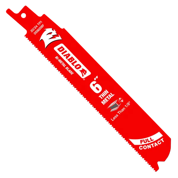 Freud (Diablo) DS0620BF5 Bi-Metal Reciprocating Saw Blade Thin Metal Cutting 6 5 Pack * CLEARANCE *