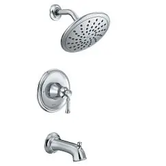 MOEN T2283EP Dartmoor Posi-Temp One-Handle Tub / Shower Faucet Trim, Large Shower Head, With Lever, Chrome * CLEARANCE *