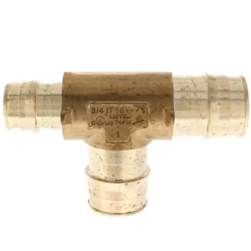 Uponor LF4701751 ProPEX Lead-Free Brass Reducing Tee 1 x 3/4 x 1 * CLEARANCE *