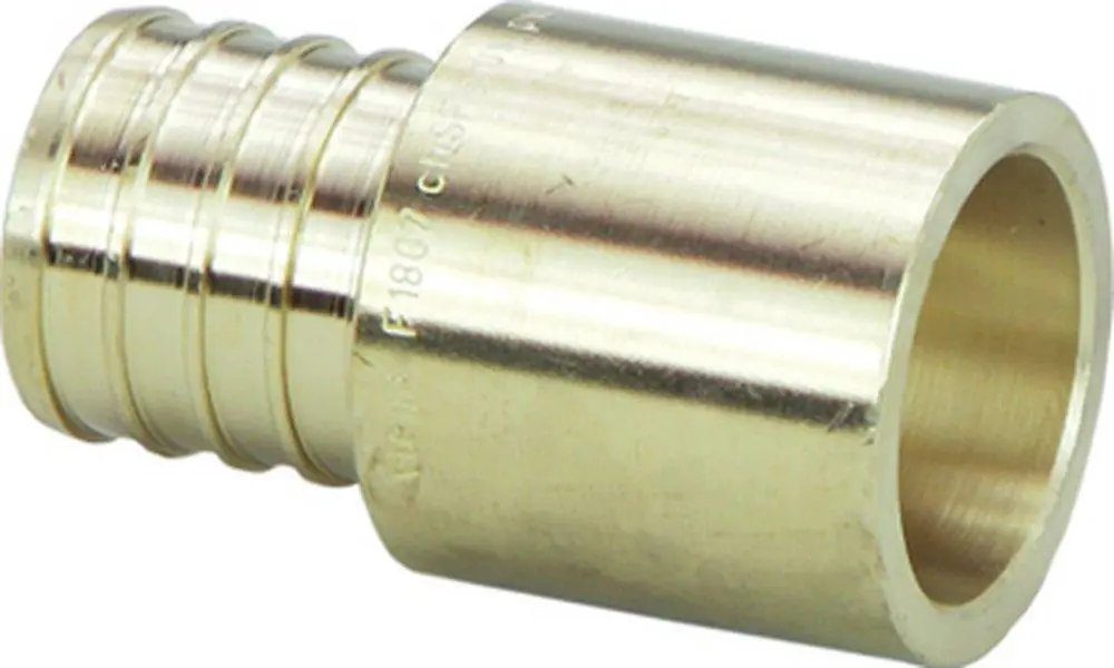 VIEGA 46622 PEX Crimp Brass Adapter Combination - Copper Tubing or Fitting Lead-Free Crimp x C or FTG 3/8 x 3/8 or 1/2 * CLEARANCE *