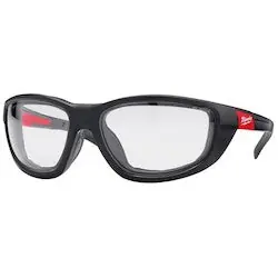 MILWAUKEE 48-73-2041 Performance Safety Glasses With Removeable Gasket Anti-Fog Lenses Clear 12-Pk * CLEARANCE *