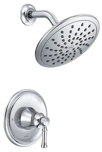 MOEN T2282EP Dartmoor Posi-Temp One-Handle Shower Faucet Trim, Large Shower Head, With Lever, Chrome * CLEARANCE *